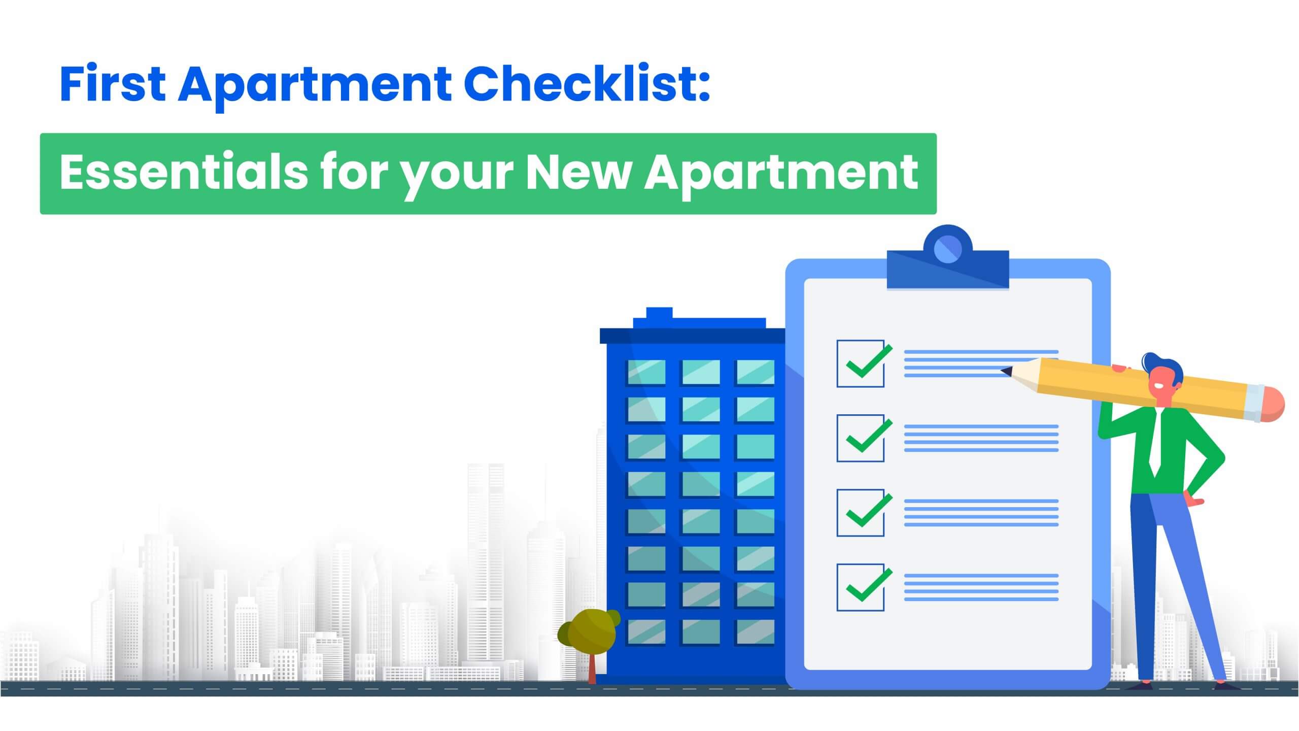 First Apartment Checklist Essentials for your New Apartment-HappyLocate
