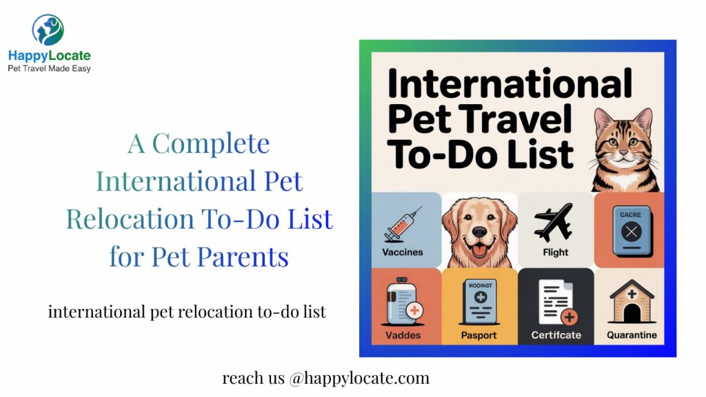 A complete international pet relocation to-do list for pet parents