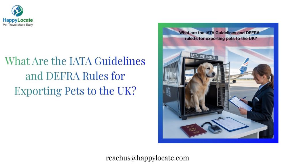 IATA & DEFRA Rules for Pet Relocation to the UK