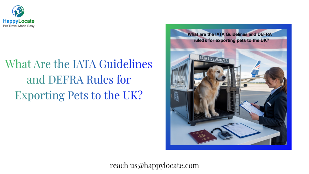 Pet Relocation to the UK: IATA Guidelines & DEFRA Rules