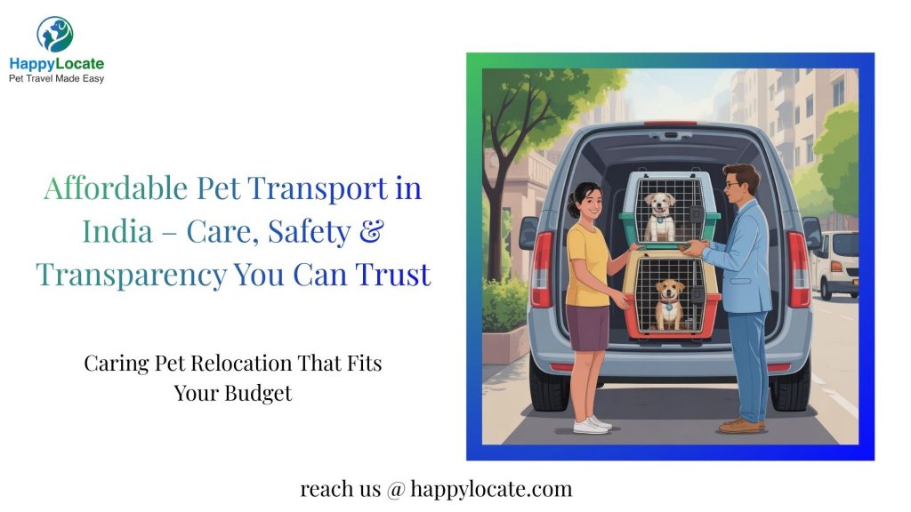 Pet Transport Service in India – Affordable with End-to-End Care