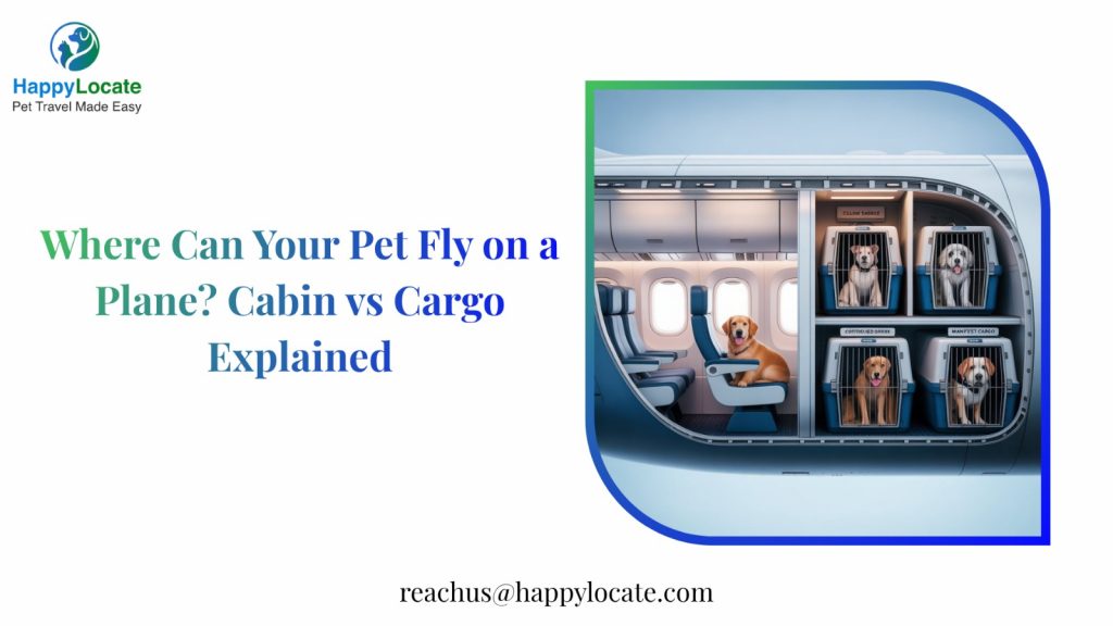 Where in the plane can my pet fly?