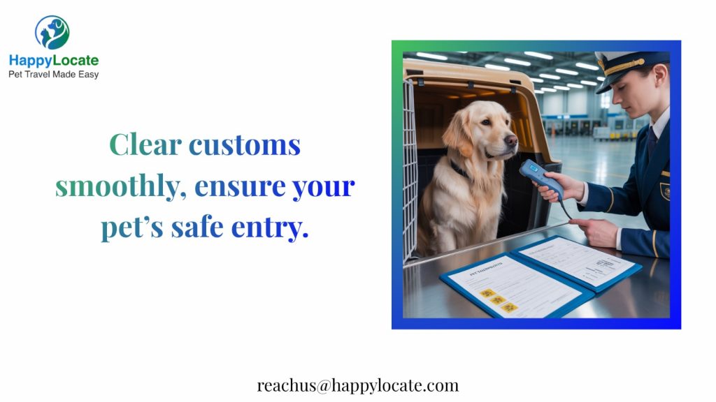 What are the things going to take place during the customs clearance?